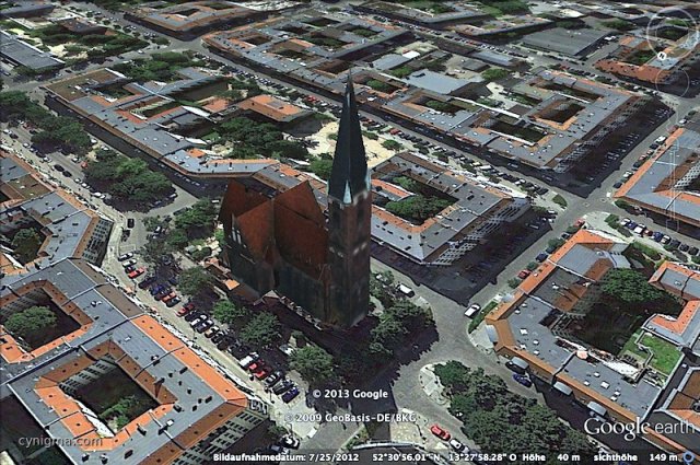 Google Building Maker - Samariterkirche, Berlin Friedrichshain, Moellus