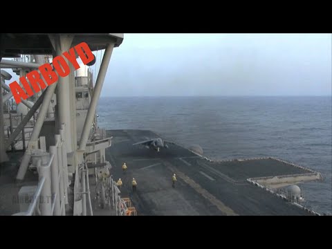Harrier Landing USS Bataan (LHD 5)